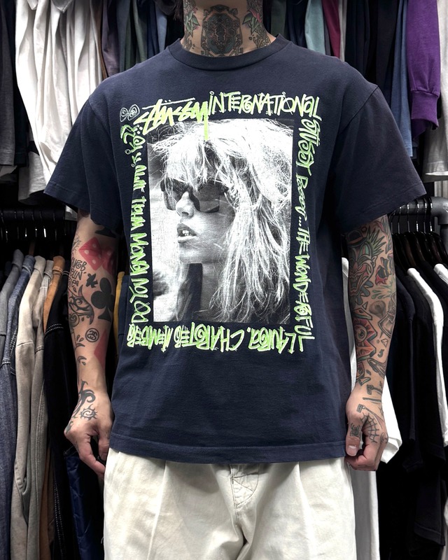00’s old stussy “Laura” Design Photo Tee “ローラ”【高円寺本店】