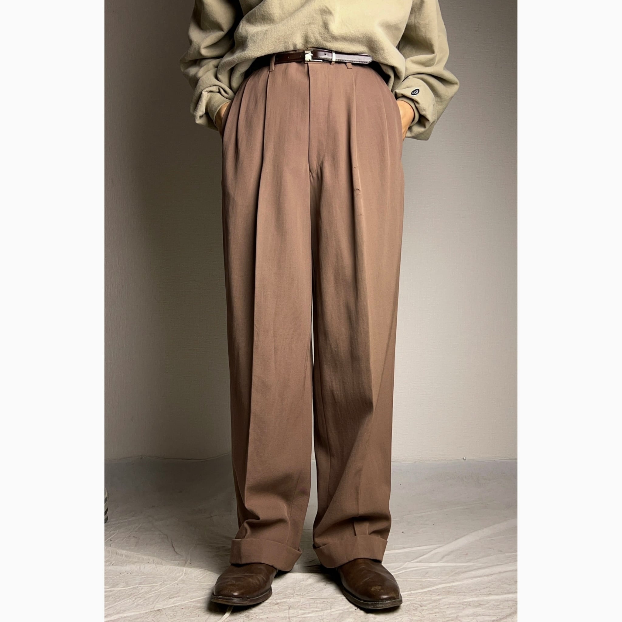 1950's~60's HARILELA'S Wool Gabardine Slacks 50年代 60年代 ウールギャバジン 2タック  スラックス【1000A929】【送料無料】