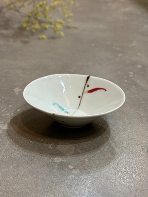 ひらなり鉢（小）　唐辛子