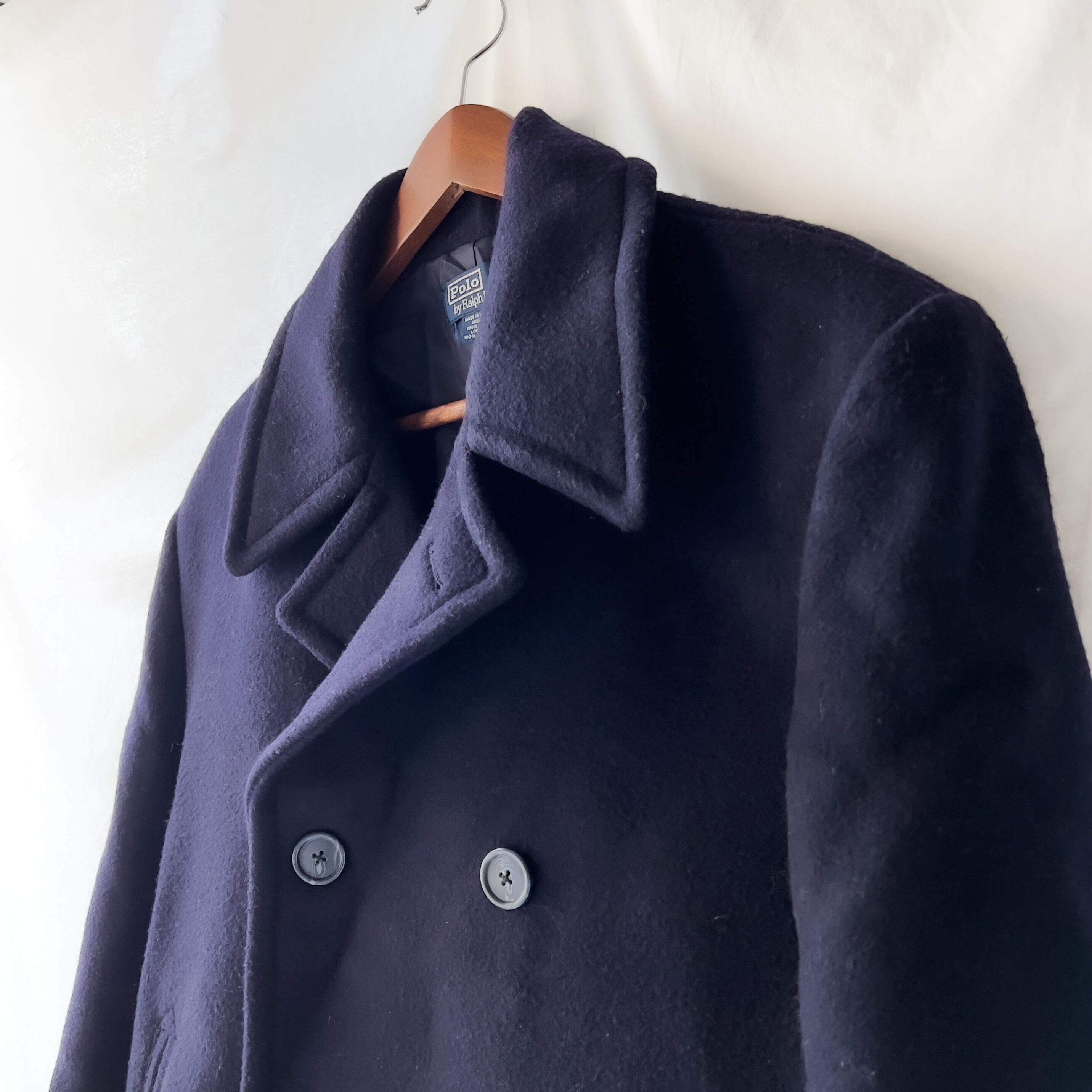 90s “polo by ralph lauren” made in usa navy P-coat 米国製 90年代