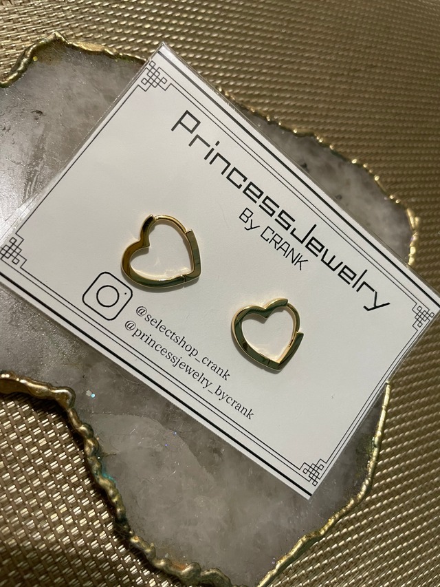 ハートミニピアス