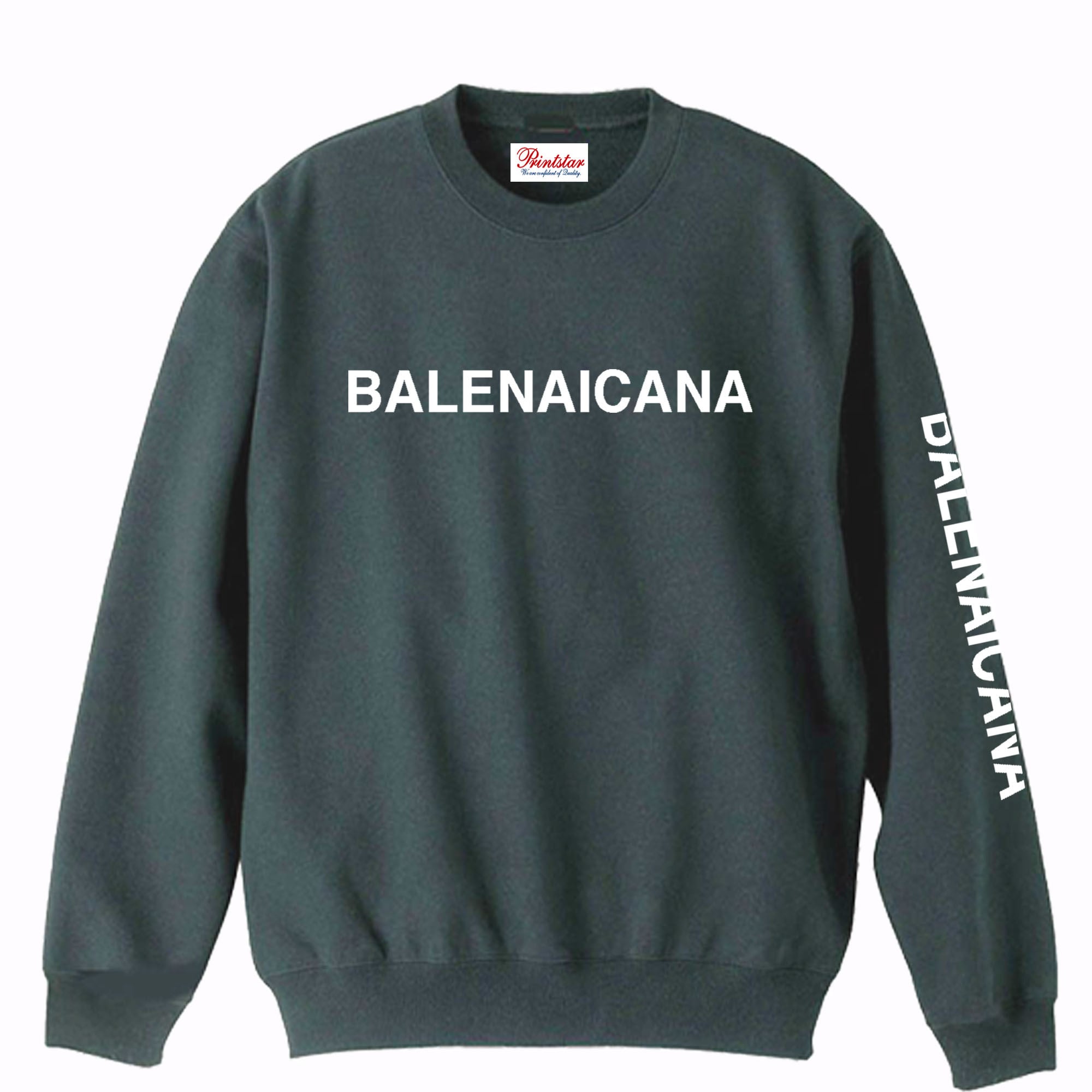 BALENAICANA/スウェットトレーナーXL～2XL］8.4ozバレナイカナ 面白い