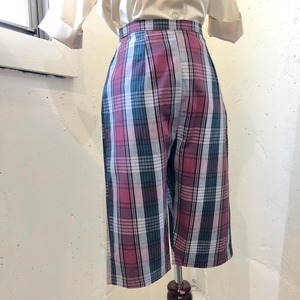 VINTAGE dark check shorts