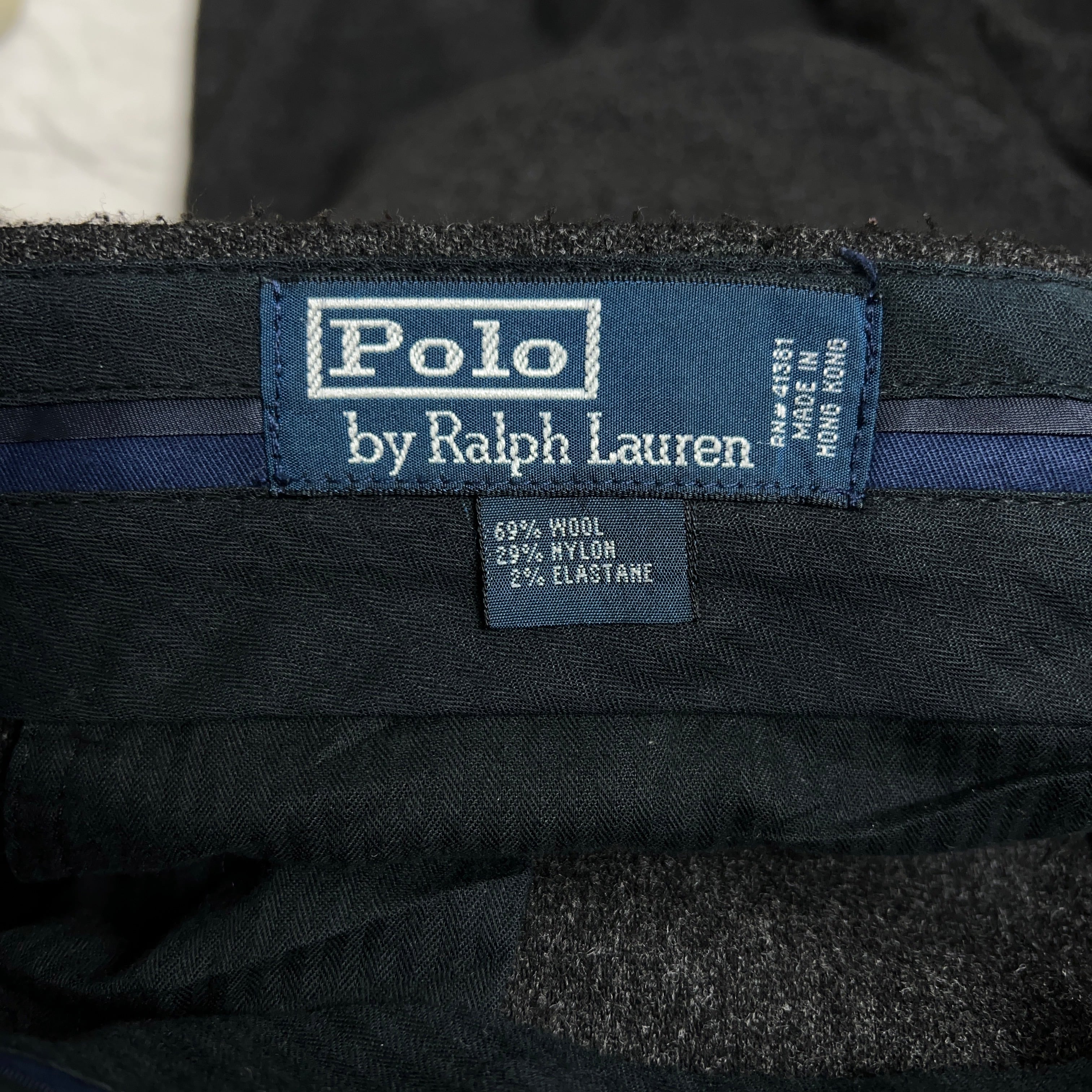 old Polo by Ralph Lauren Wool Slacks Gray SIZE 34 ポロラルフ