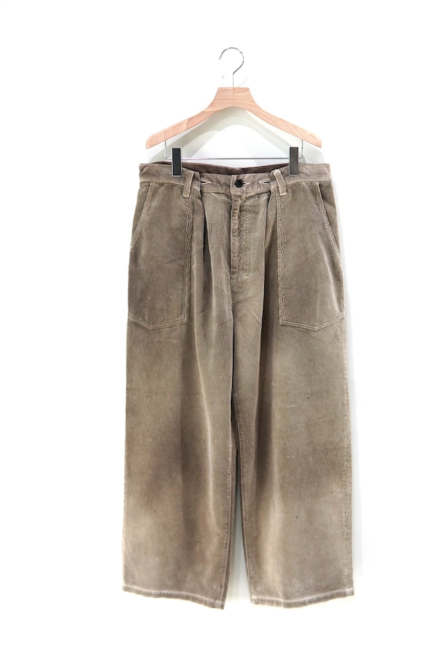 ANCELLM /  AGING CORDUROY BAKER PANTS / ANC-PT129