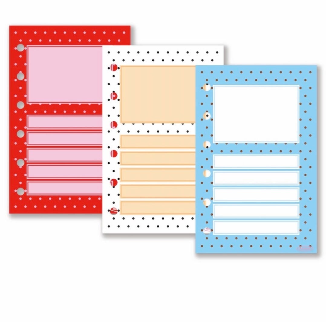 MIMIBEAR 〔M6 refill paper n.01 - dot slot〕