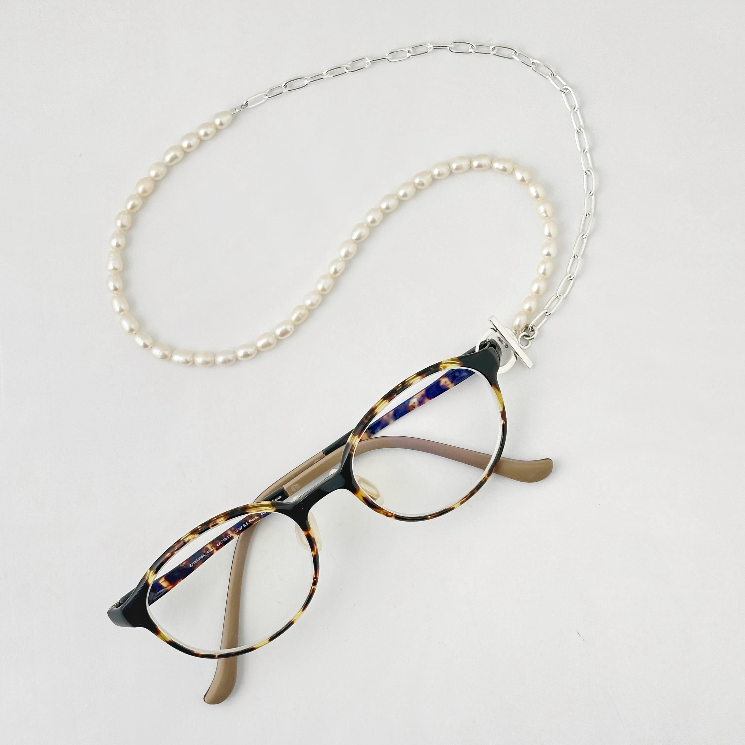 Lagoon Original グラス / 老眼鏡 ホルダー45/50cm ホワイトパール