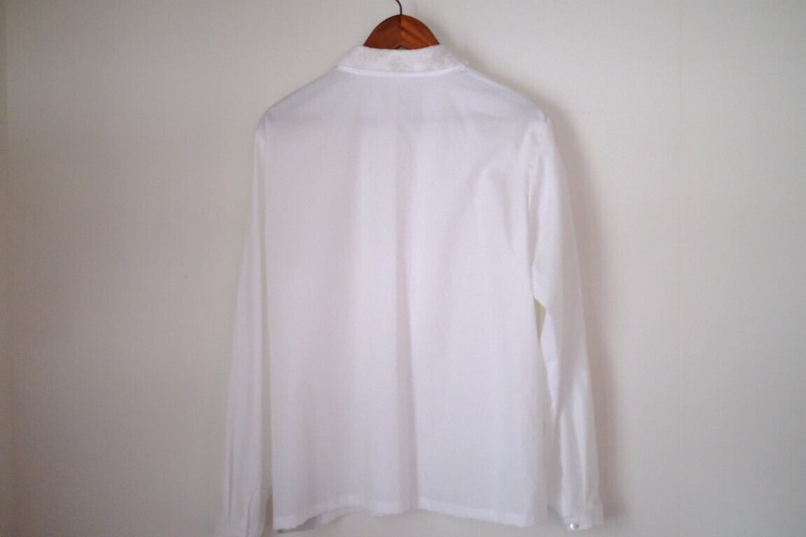 スタンドカラーブラウスcl-089(WH)