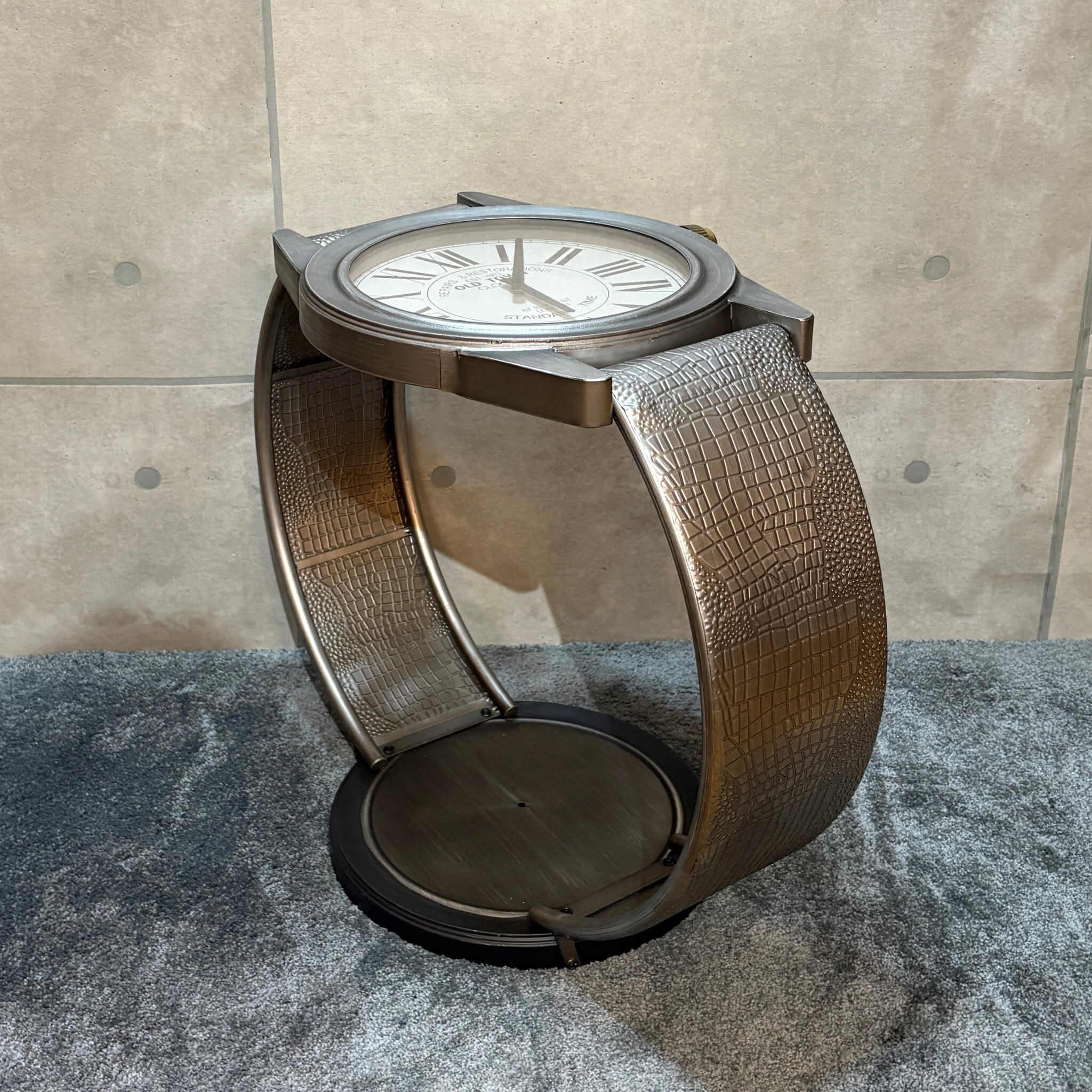 新品】ヴィンテージウォッチ風 サイドテーブル | 腕時計モチーフ