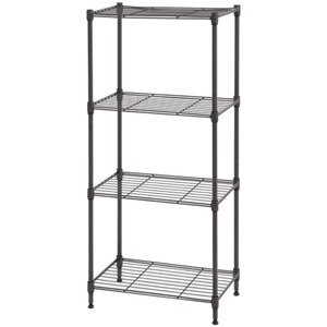 【在庫のみ】ニトリ(NITORI) スチールラック LT 3段 ダークグレー 幅44.5×奥行29.5×高さ98cm 8790985