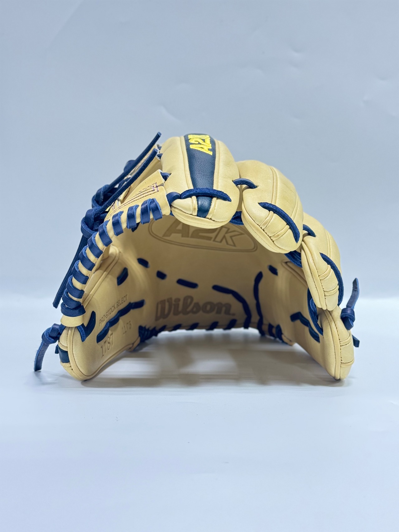 Wilsonｰウィルソン　超限定　A2K for JAPAN 硬式用グローブ　1787型　ブロンド×ネイビー・画像6
