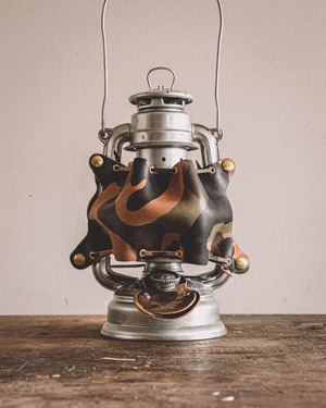 Ajigomi ＜切りっぱなし＞ランタンプロテクトカバー＜オレンジ迷彩柄＞