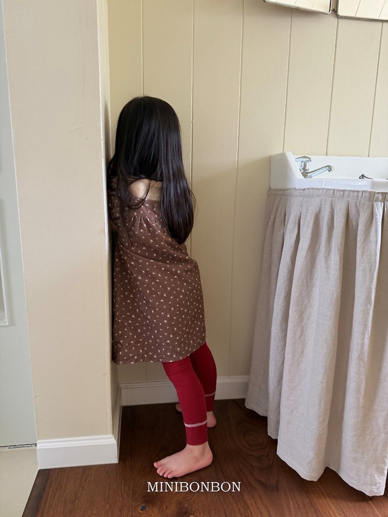 韓国子供服 / 26Autumn / 〖取寄〗minibonbon / ミックスレギンス / キッズ服 / ジュニア服 *XS~JS*