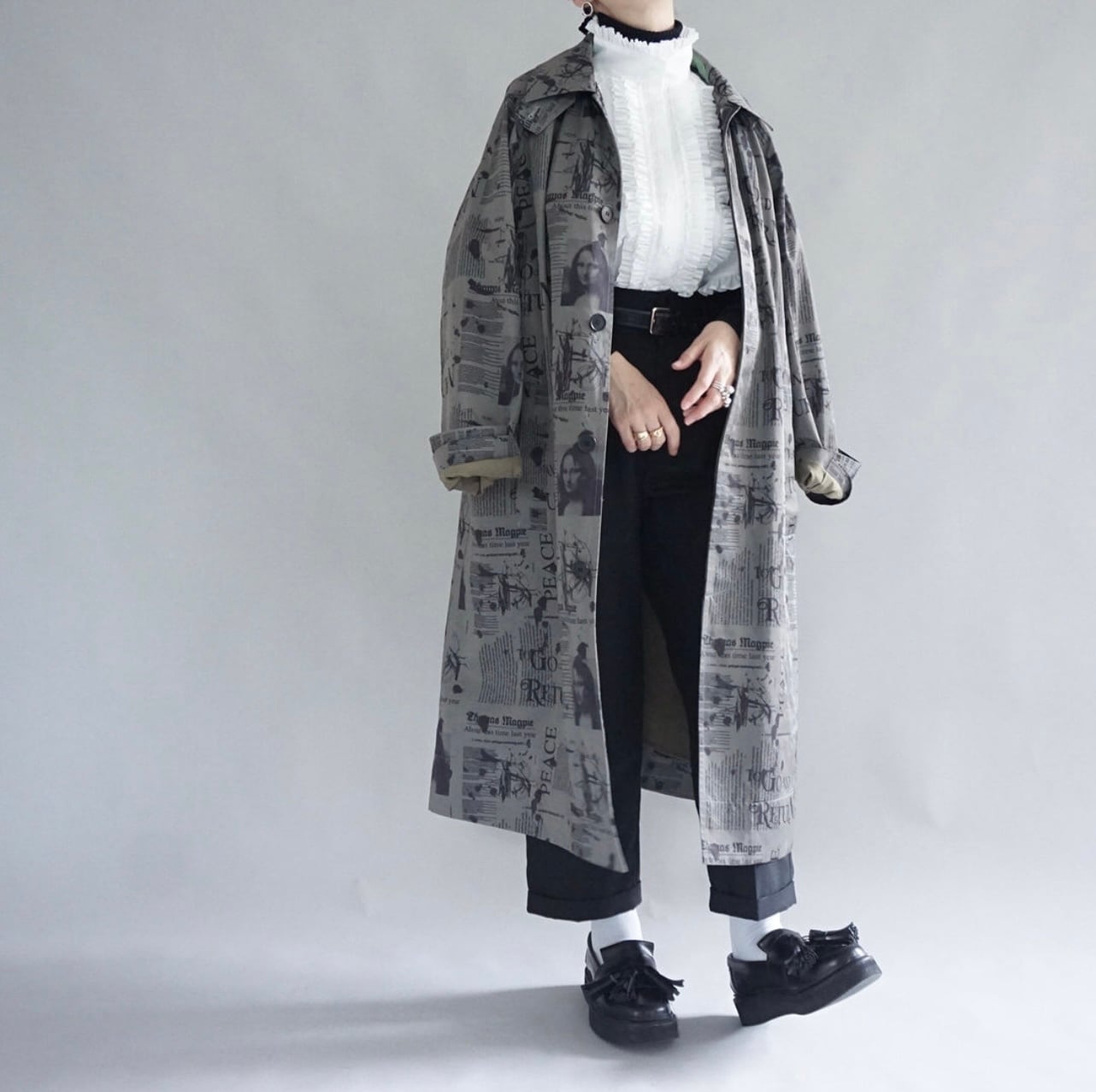 【THOMAS MAGPIE】original printed coat(2224257)