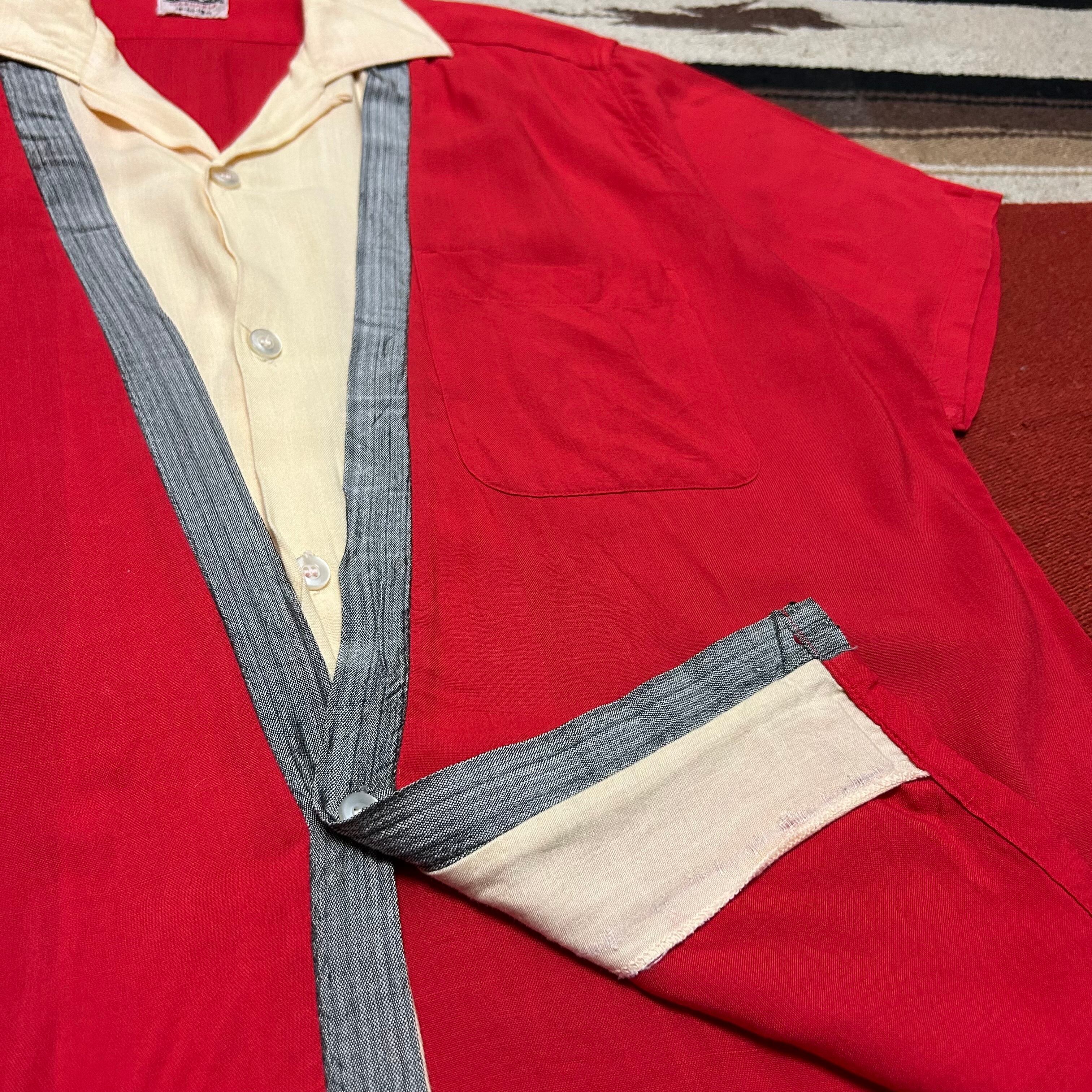 50s〜 CAMPUS Fake Layered Rayon Shirt size M | DESERTSNOW