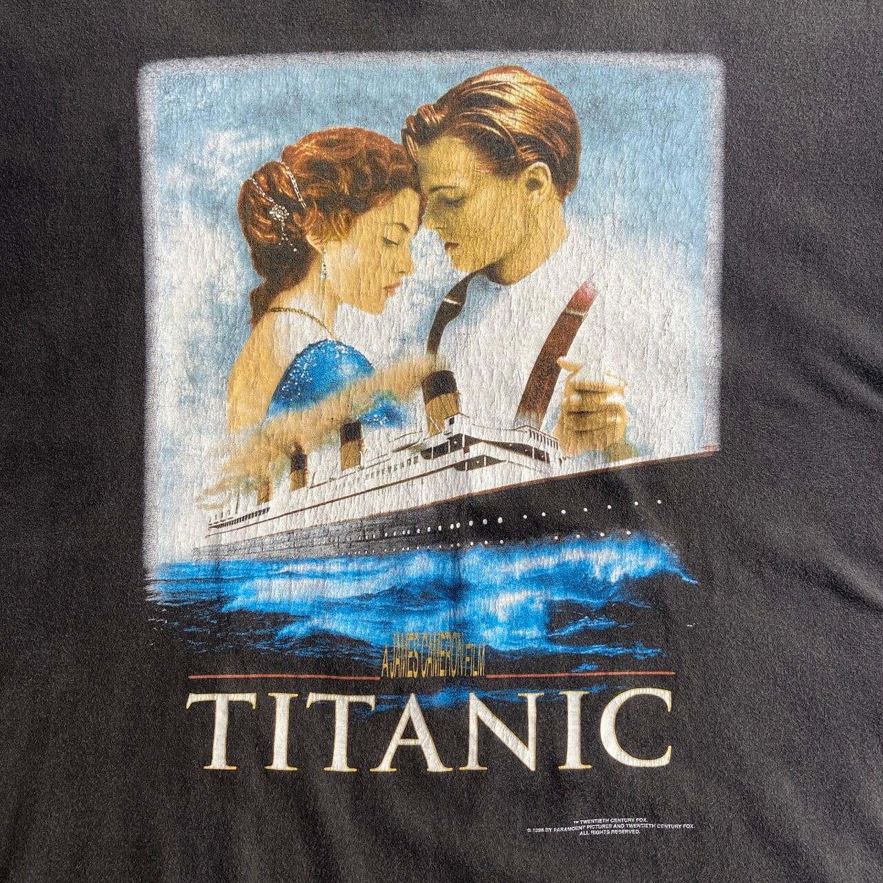 90s タイタニック ヴィンテージ Tシャツ L   黒 TITANIC