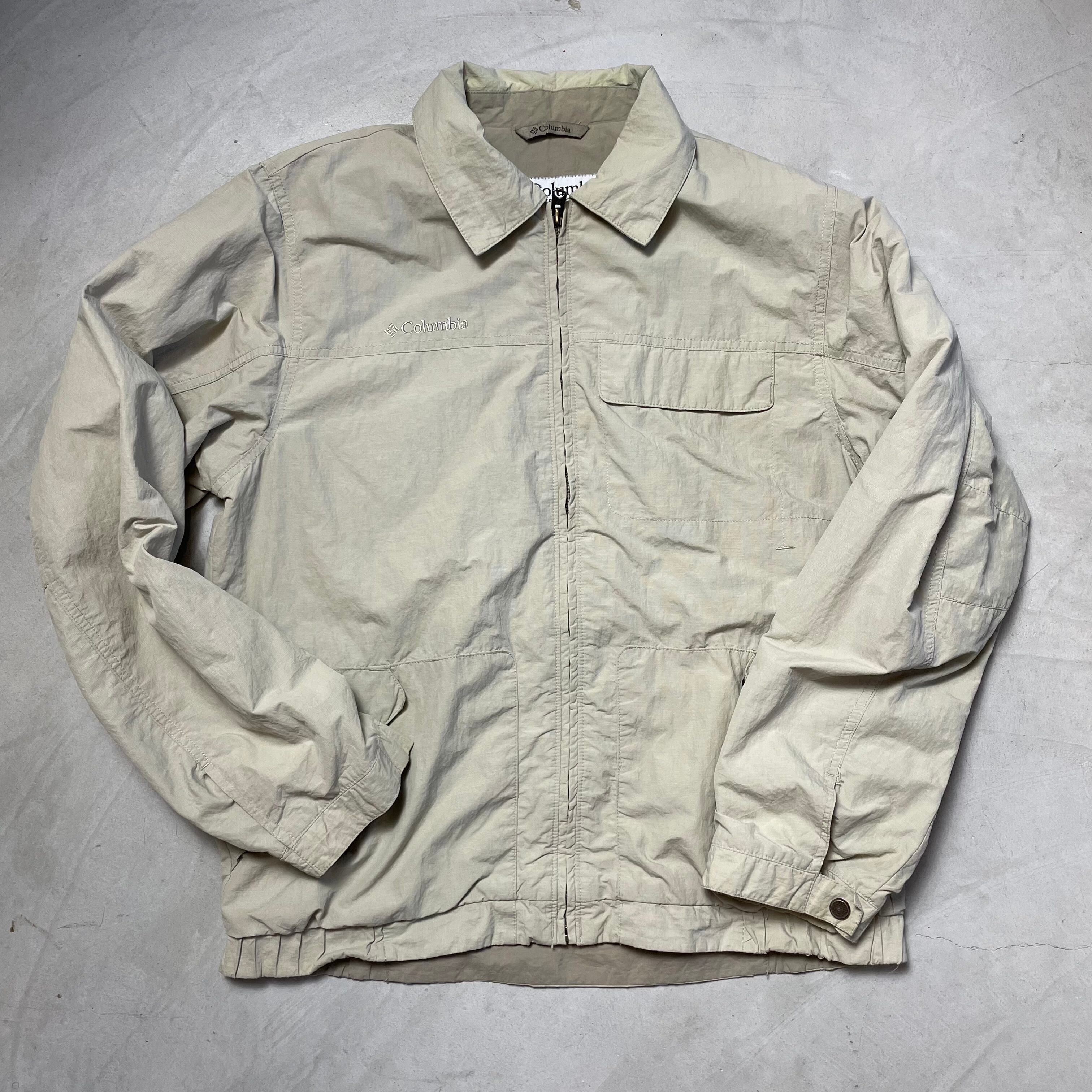 Columbia コロンビア フィールドジャケット 襟 ベージュ 古着 【コットンジャケット】