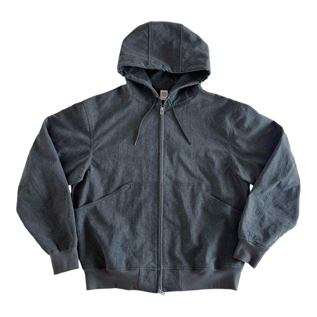 【COMFORTABLE REASON】Pigment Coating Hooded Jacket(BLACK)〈国内送料無料〉