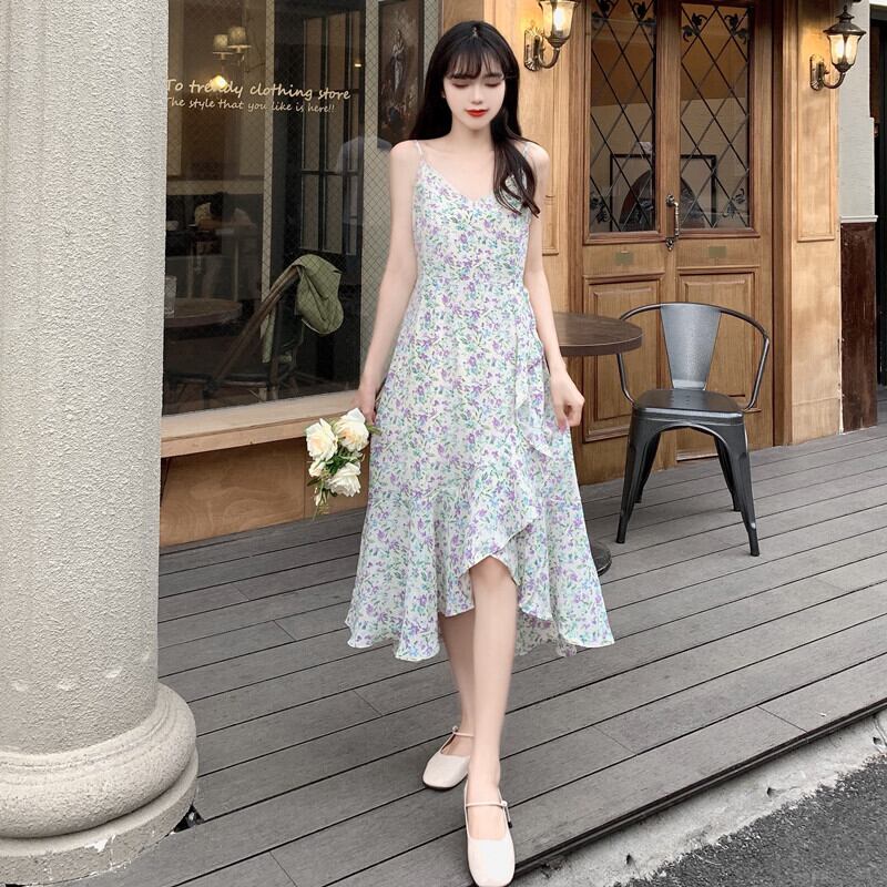 フローラルドレス スカート 薄手サマー 夏物 花柄 1号婦人45786467909