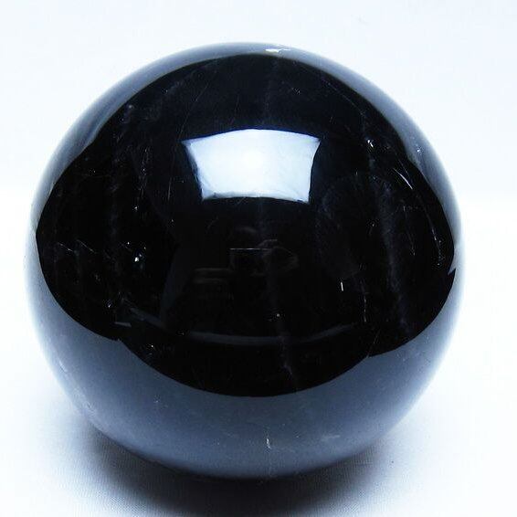 1.8Kg モリオン 黒水晶 丸玉 113mm スフィア 一点物 151-9426