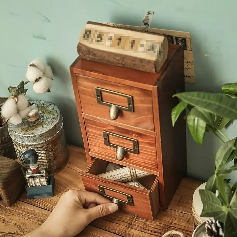 希少　ビンテージ　木製小物入れ ブラウン 希少ビンテージ木製小物入れ ブラウン