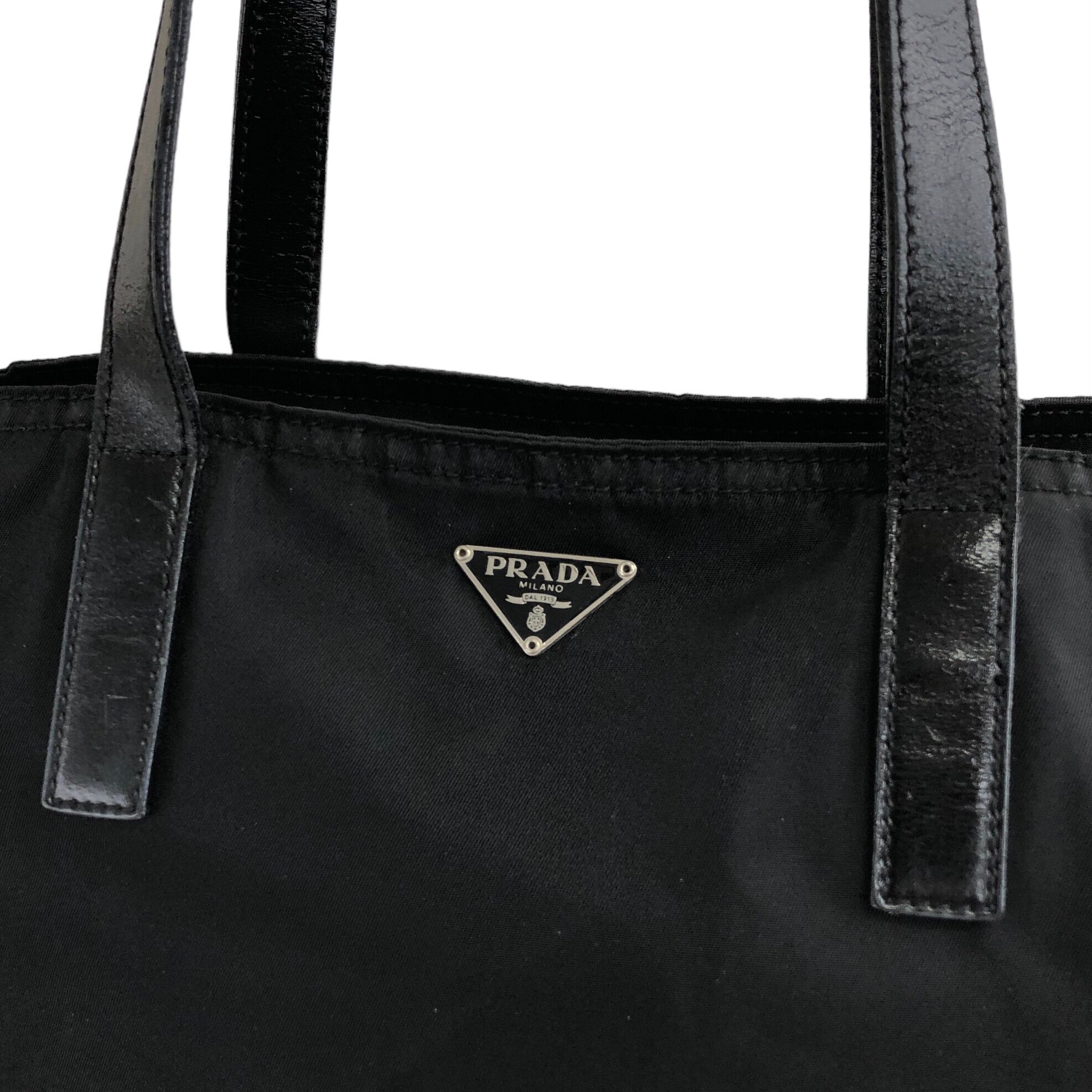 PRADA プラダ トライアングルロゴ ナイロン トートバッグ ハンドバッグ