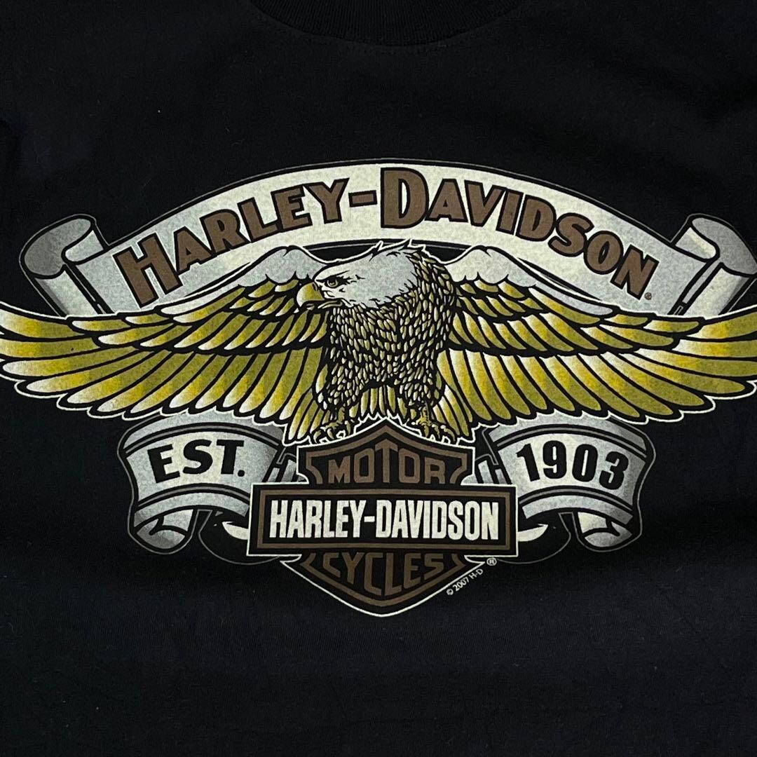 Harley-Davidson ハーレーダビッドソン 両面プリントTシャツ XL 黒