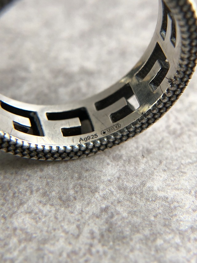 GUCCI グッチ 指輪 シルバー プレートロゴ 13号 vintage ヴィンテージ オールド 63kd6k