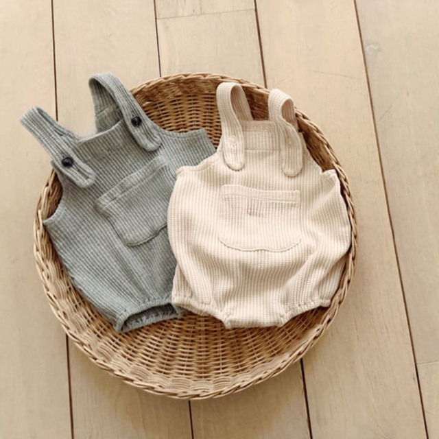 【BABY】コーデュロイポケット付きサロペット