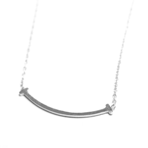 T Letter Necklace 【SILVER】