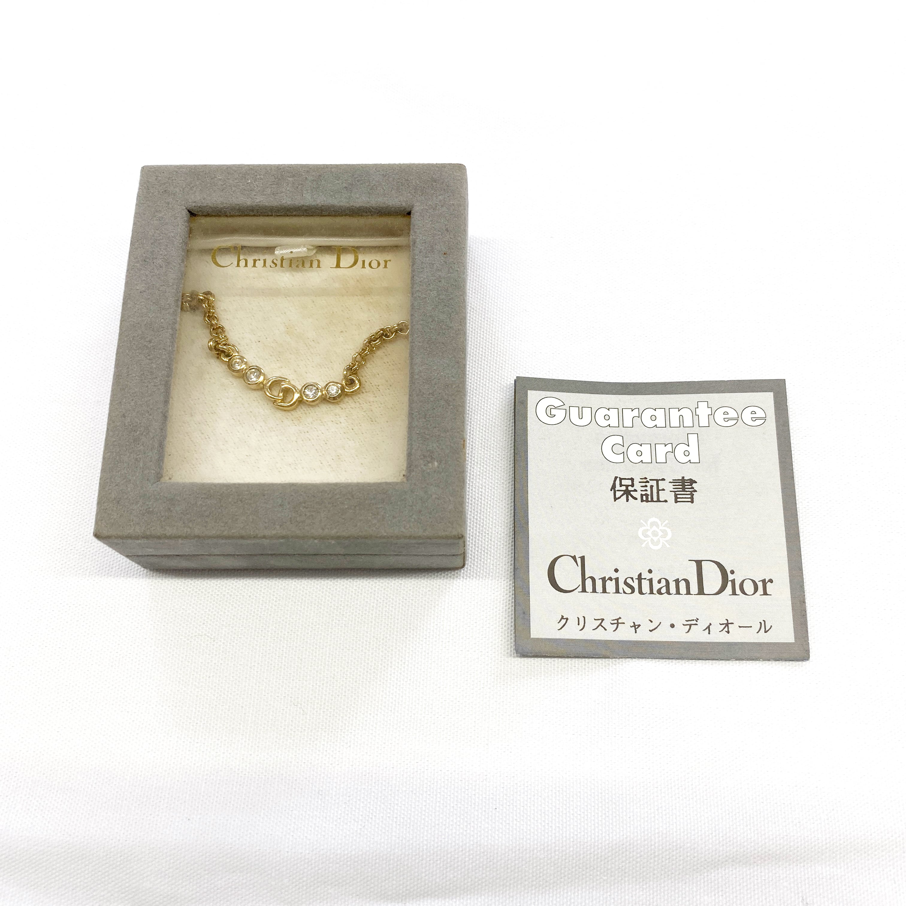 【美品】Dior ネックレス ゴールド CDロゴ 箱付き