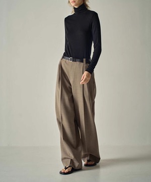ワイドレッグカジュアルパンツ◆4Collar【p-20222】