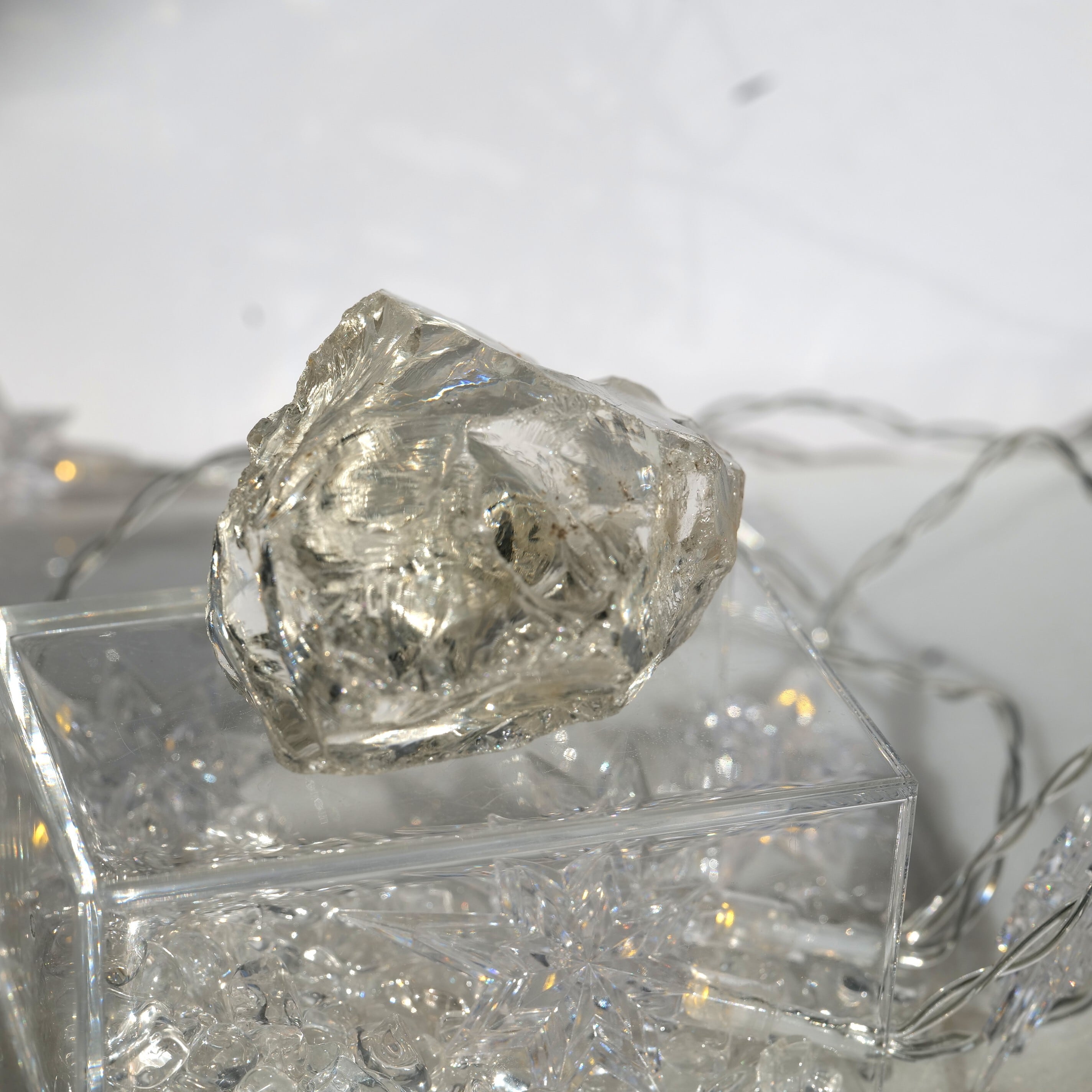 【太陽意識とレムリア叡智を統合する覚醒の水晶】アイスレムリアンシードクリスタル（シトリン） G1_3