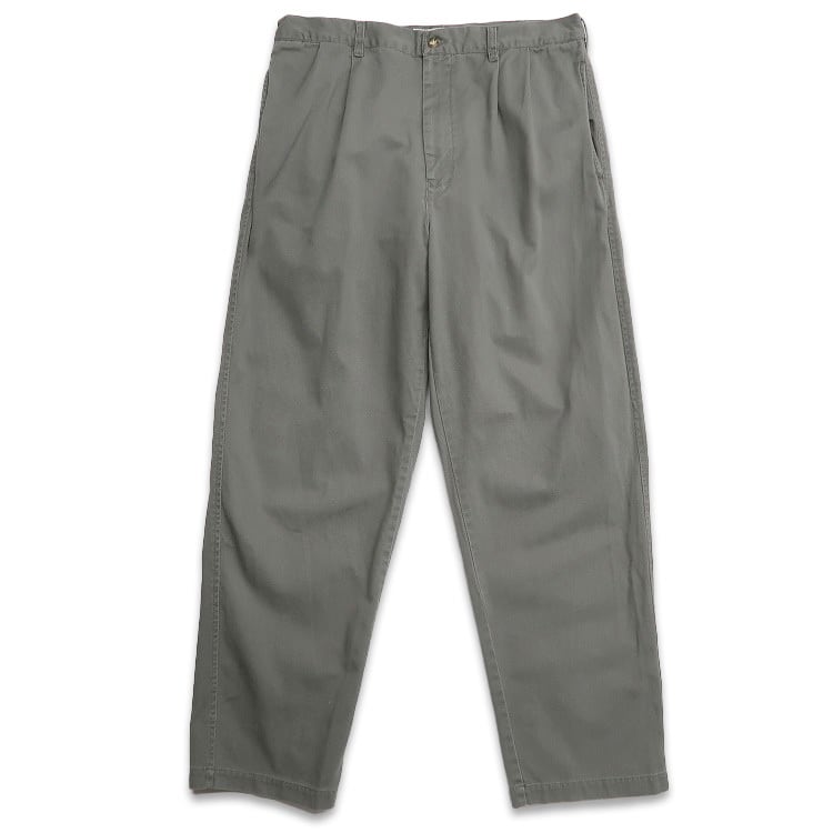 古着 Poore simon's チノパンツ ツータック オリーブ 表記：W34L30
