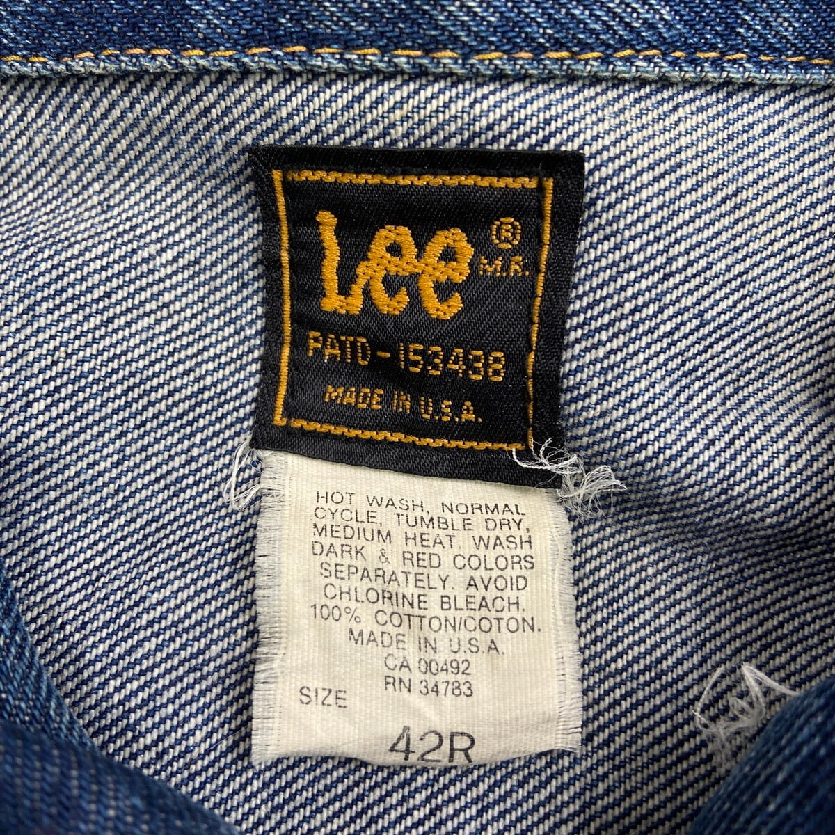 80年代 USA製 Lee リー 101-J デニムジャケット メンズL相当 古着 80s