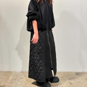 ルギバ lugiva tokyo 合繊ツイル×キルト切替スカート