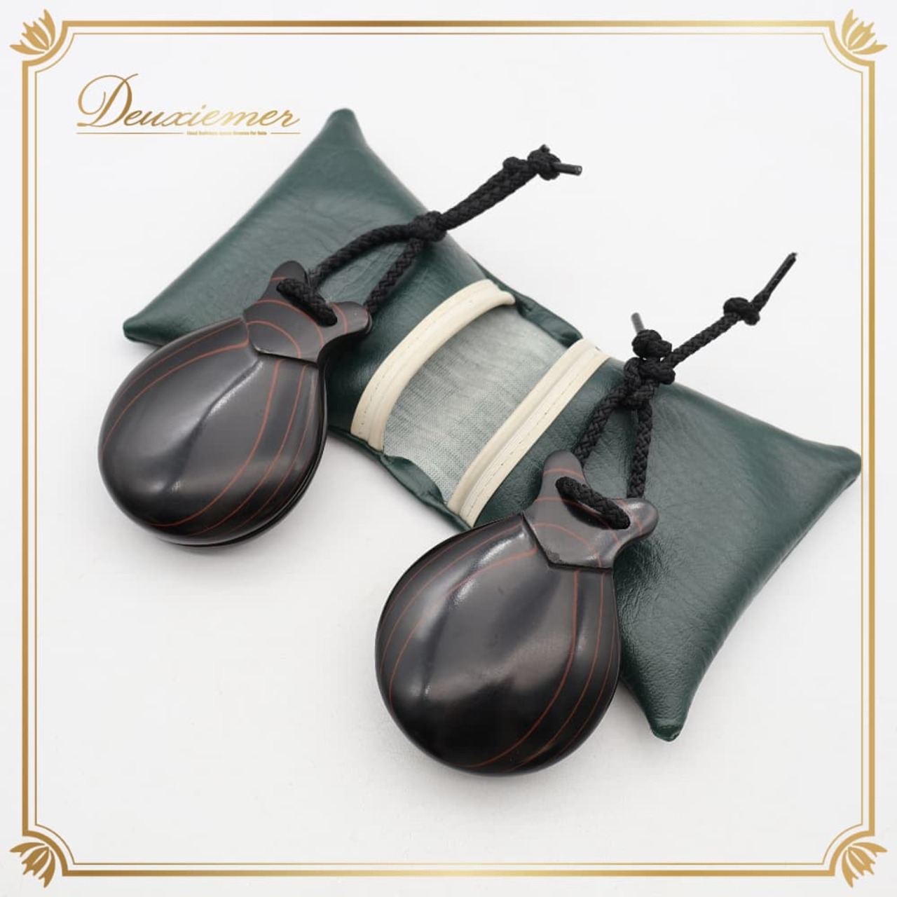 フラメンコ 小物 CASTANUELAS DEL SUR パリージョ カスタネット フィブラ ベテアダ 楽器 小物 ペア 両手 模様 黒 赤 緑 白 ケース ケース付き 練習 レッスン ステージ イベント 艶 光沢 柄 模様 おしゃれ グリーン系 ホワイト系