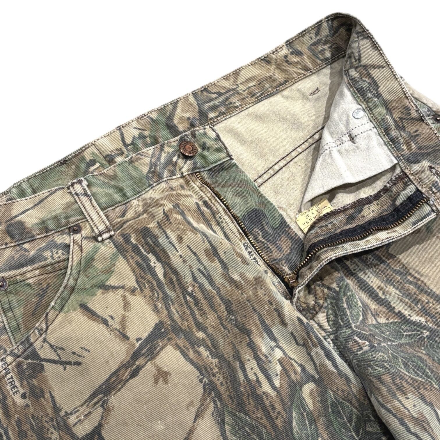 90's USA製 Duxbak Realtree Camo 5Pocket Pants W34 / ダックスバック