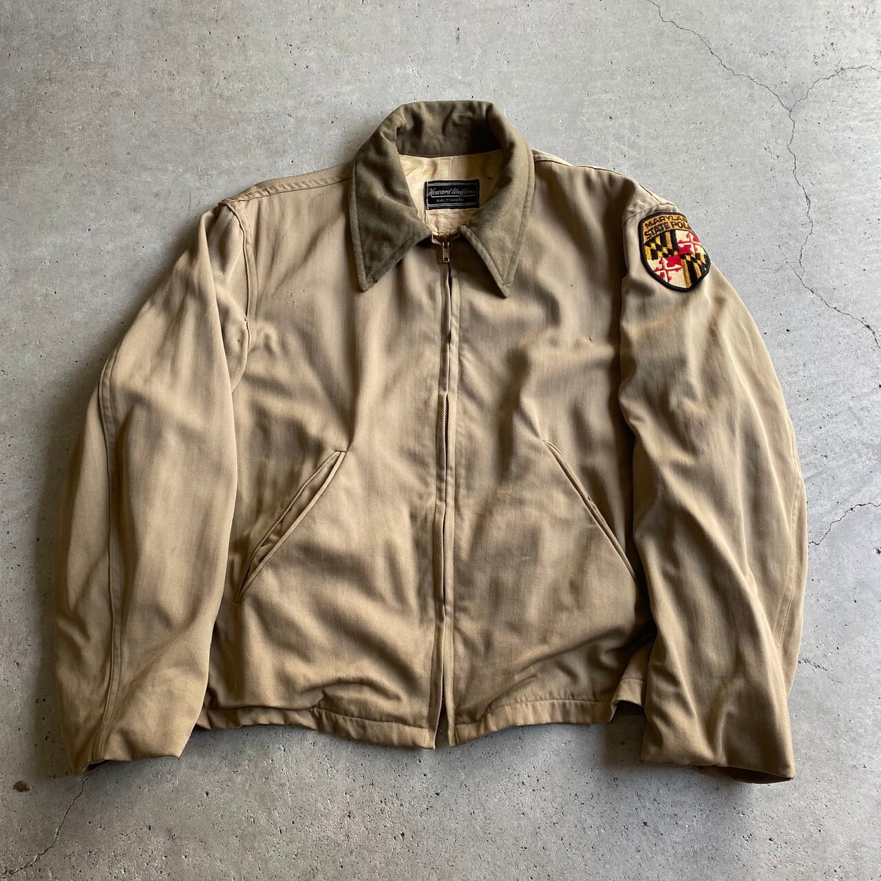 50年代 ビンテージ レーヨン ウール ギャバジンスポーツジャケット  