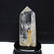 水晶 六角柱 水晶 ポイント 原石 置物 台座付属 一点物 152-4597