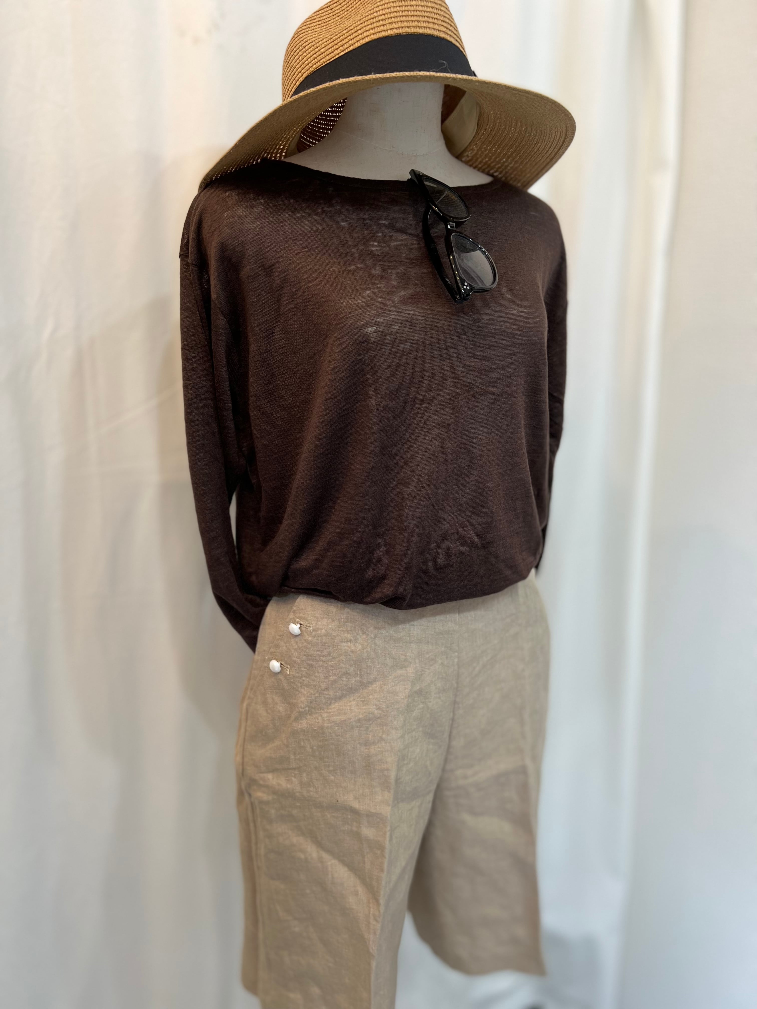 【select】パールボタンマリンショートパンツ