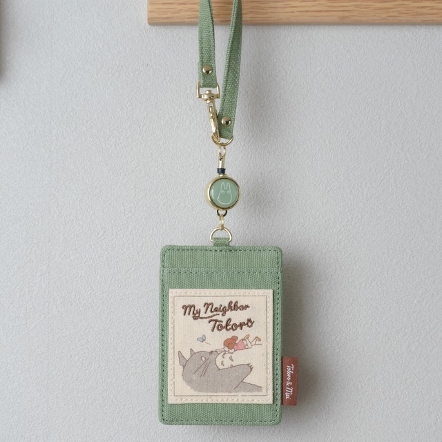 となりのトトロ　帆布カラーリールパスケース　あなたトトロっていうのね！（3498）