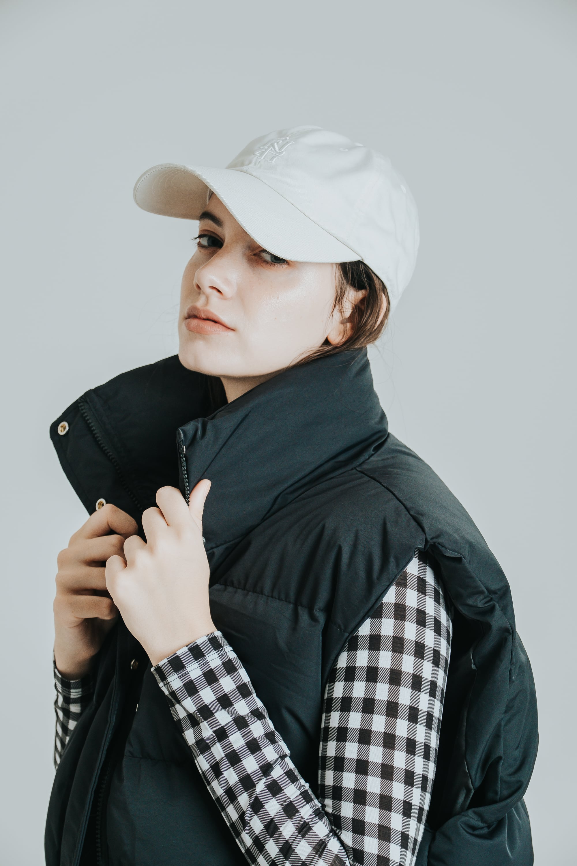 Gathered Puffer Vest(BLK) | ENTI