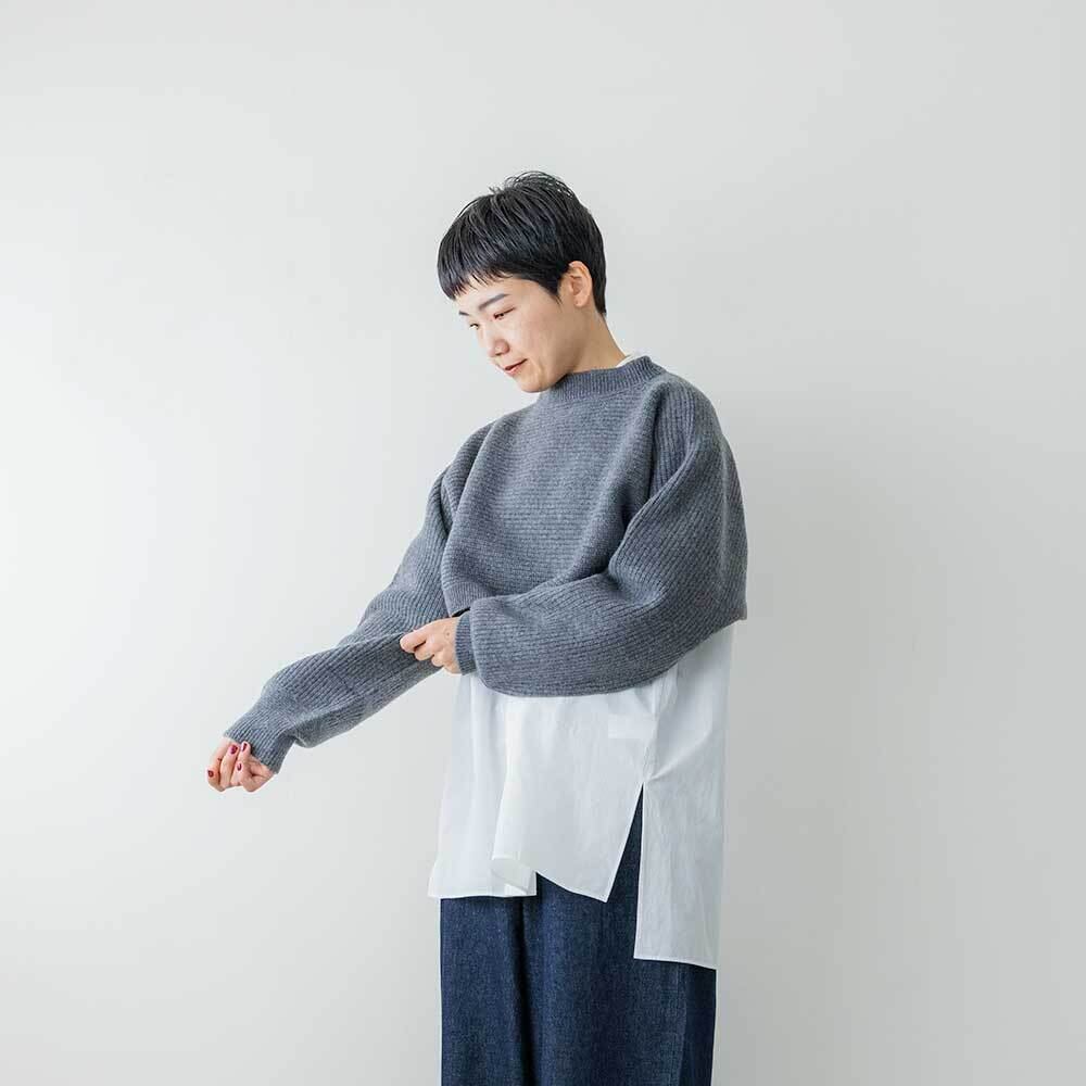 nicholson & nicholson ラムズウールショートプルオーバー