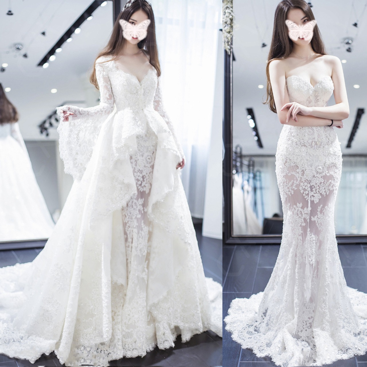 SALE 溶けあっ ウェディングドレス マーメイド 前撮り 結婚式 