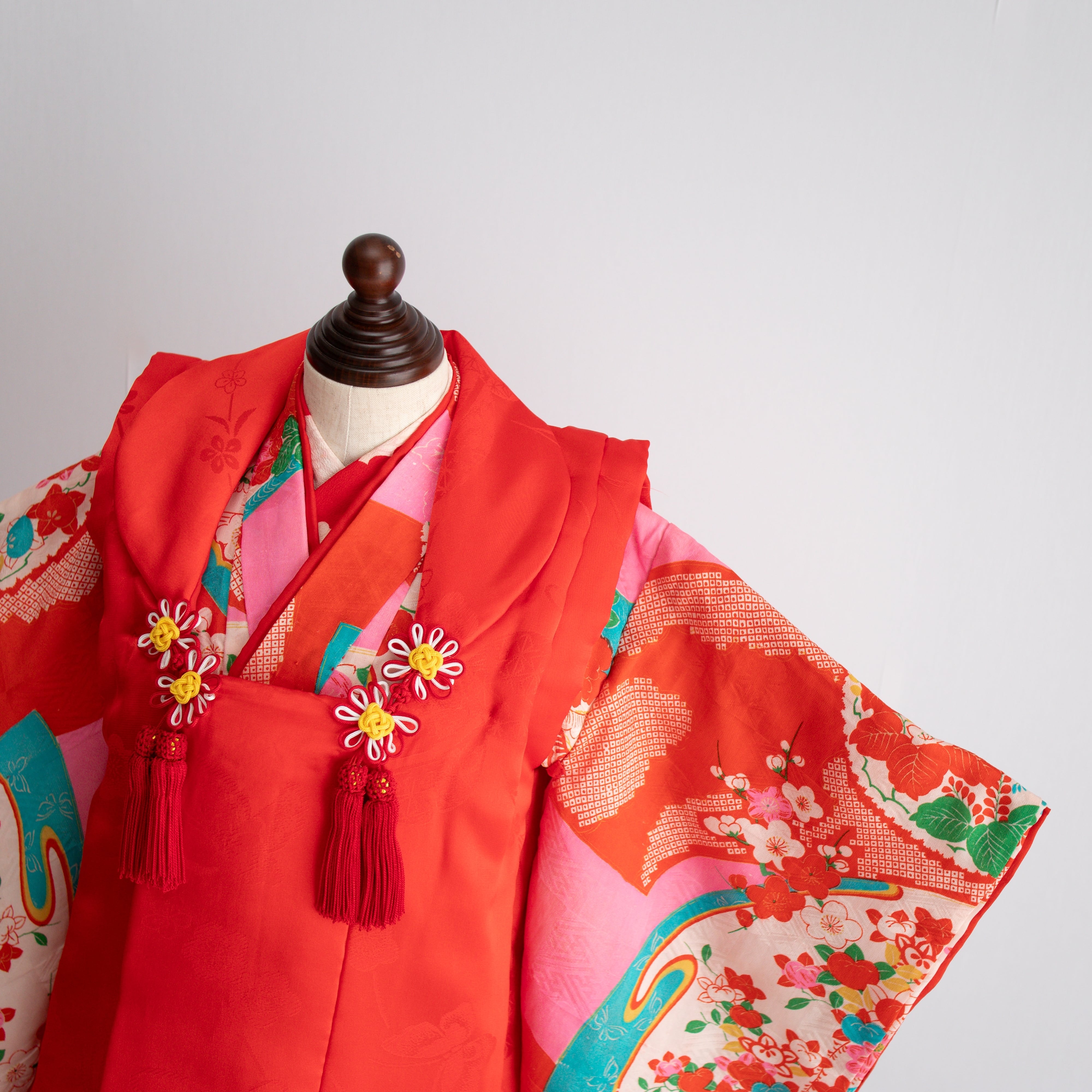 女の子被布style『花重ね』/SS3014 (対応身長目安 85㎝~93cm)