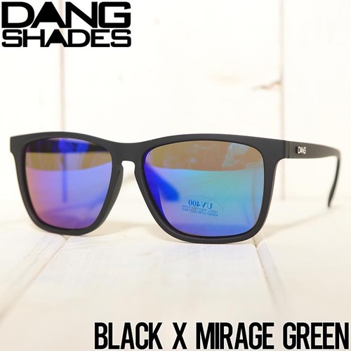 偏光サングラス DANG SHADES ダンシェイディーズ RECOIL POLARIZED SUNGLASSES Black X Mirage Green Polarized