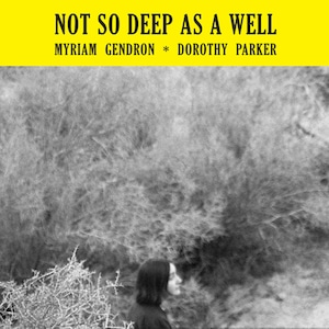 【CD】MYRIAM GENDRON - NOT SO DEEP AS A WELL（BASIN ROCK）