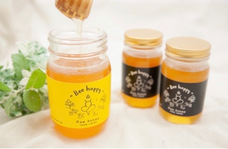 Bee happy】兵庫県の自然豊かな山で採れた“生はちみつ”500g黄瓶（非