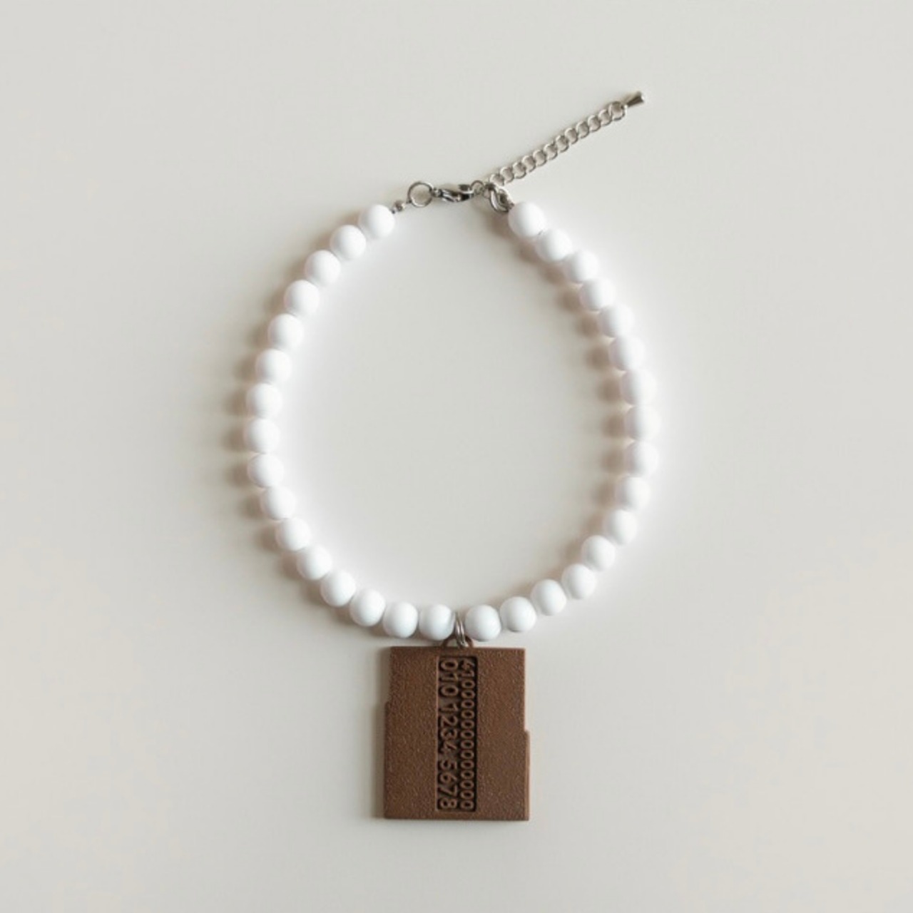 【予約】Pet Necklace Beads｜Chocolate - 2